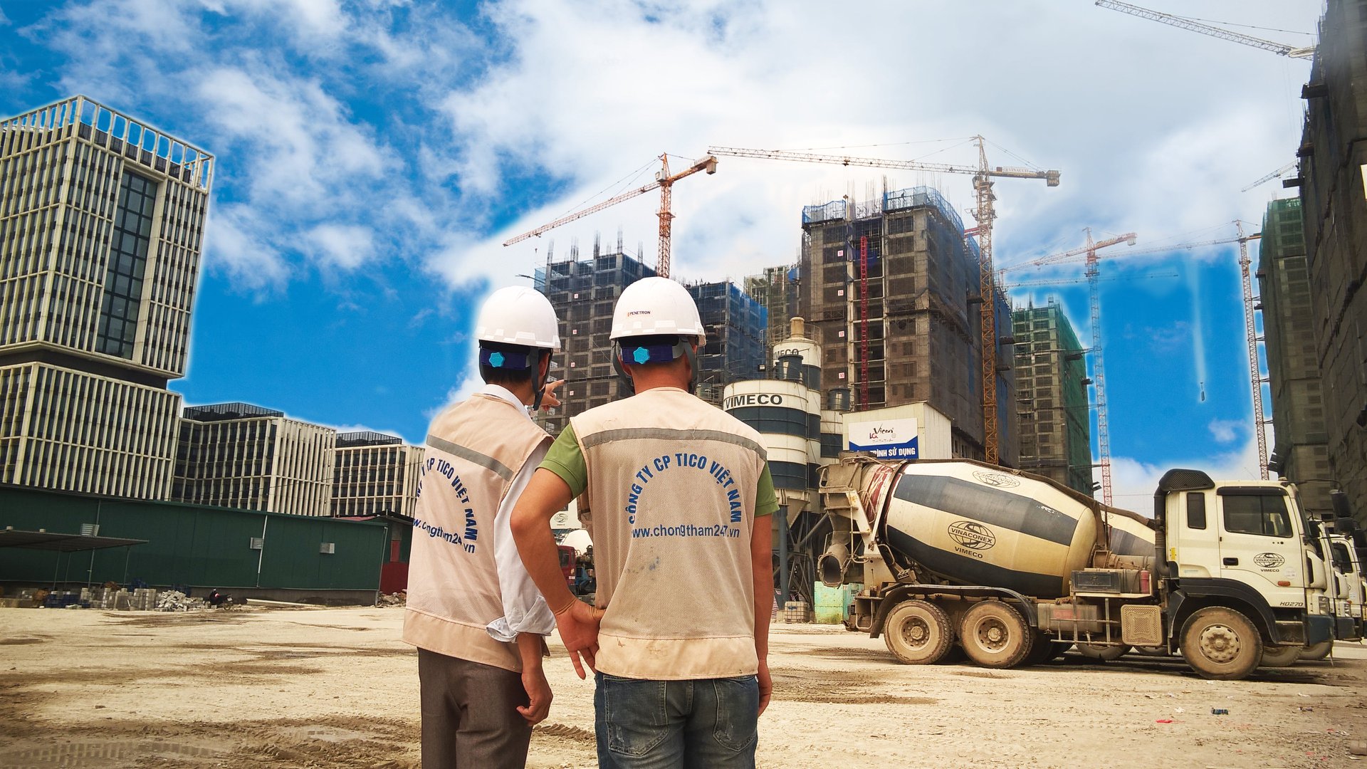 Đội ngũ thi công chống thấm 247 TICO