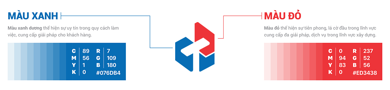 Mã màu sắc logo chống thấm 247 TICO