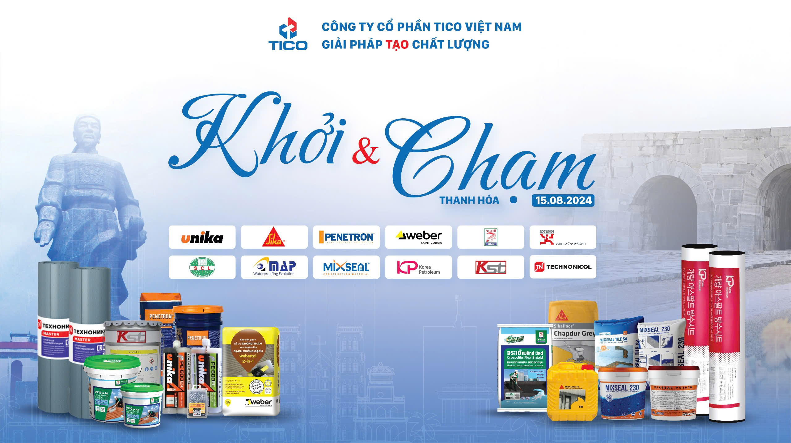 Điểm chạm không thể thiếu trên hành trình Khởi&Chạm TICO 4 Sự kiện Chống Thấm tại Thanh Hoá