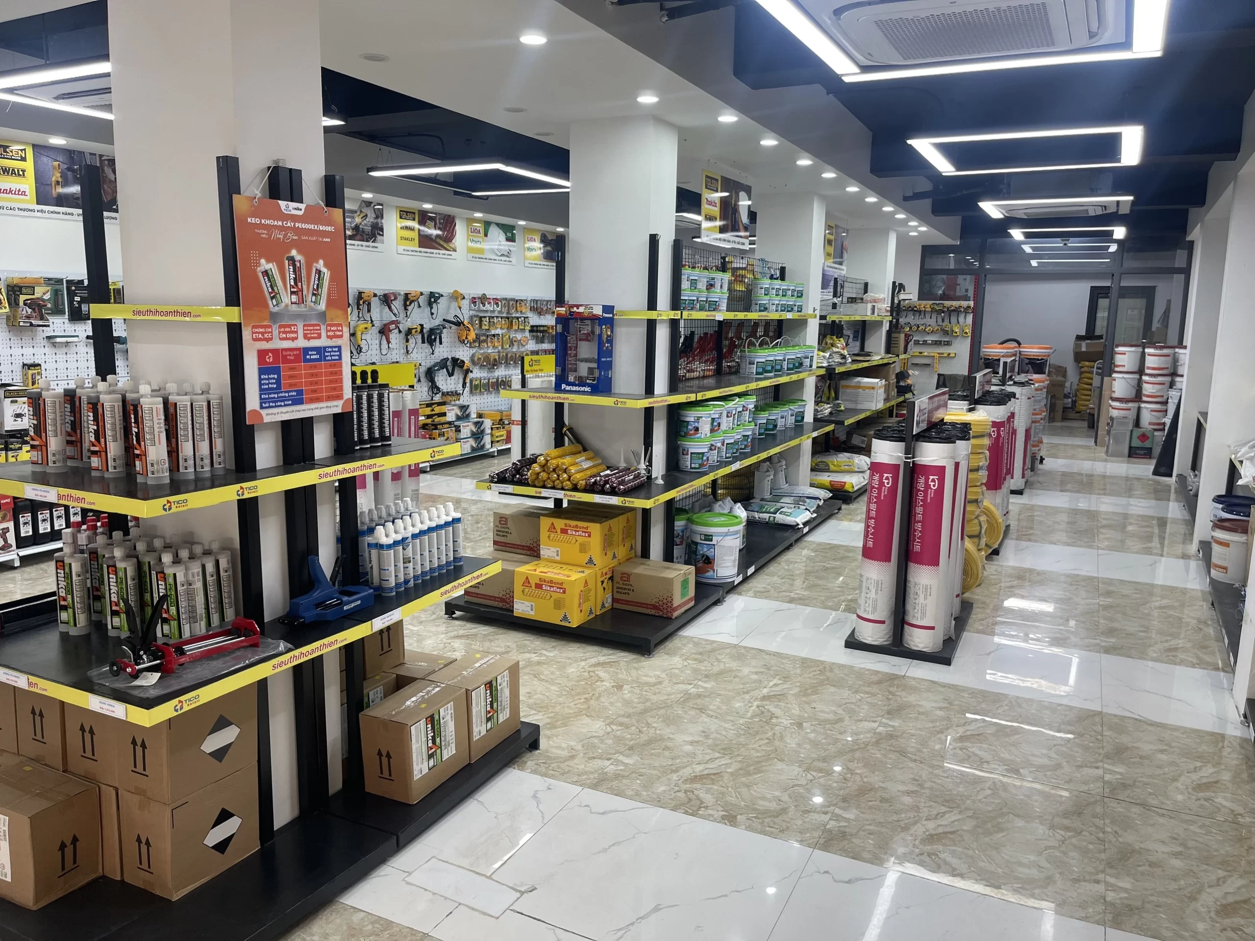 Chống Thấm Mái Tôn – Lựa Chọn Vật Liệu Sao Cho Phù Hợp 1 Cửa hàng offline bán vật liệu chống thấm mái tôn và các vật liệu chống thấm khác tại Hà Nội
