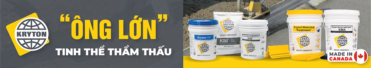 Banner chống thấm thương hiệu Kryton