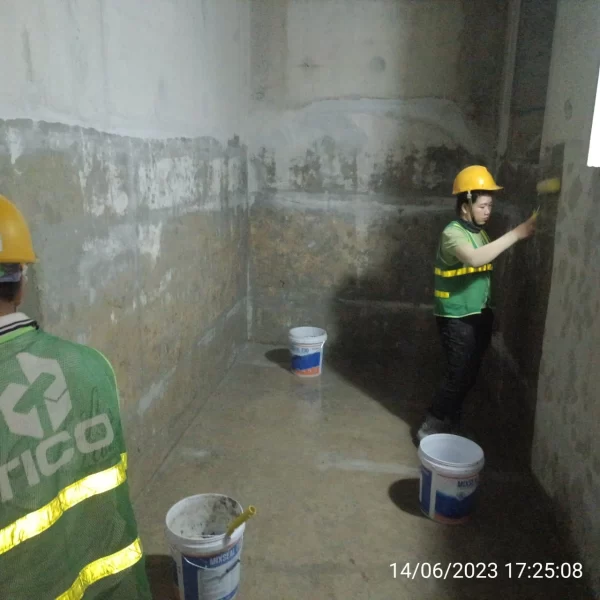 Thi công chống thấm bằng Mixseal 230