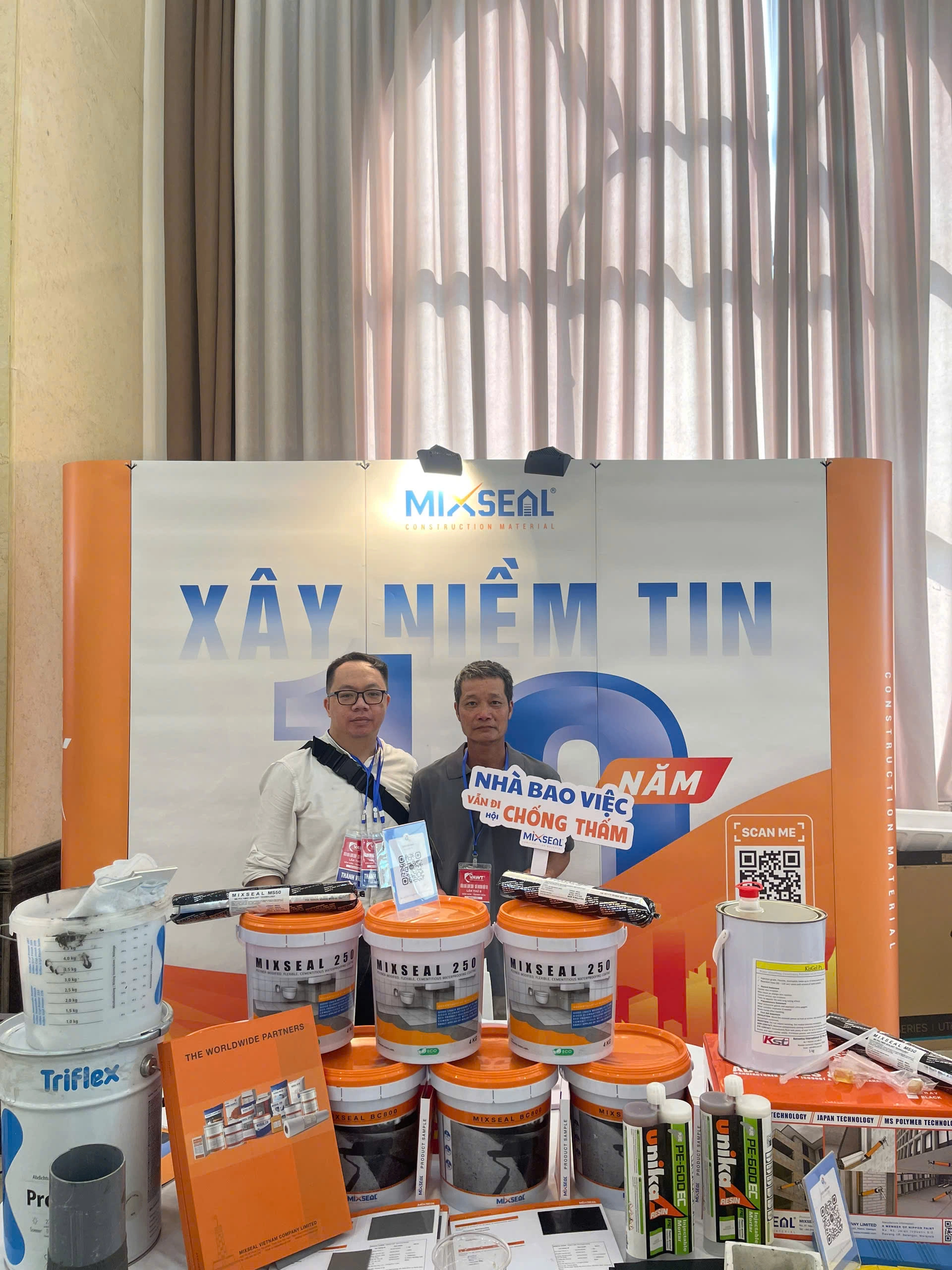 Chống thấm 247 x Mixseal: Giao diện nổi bật trong ngày hội chống thấm lớn nhất Miền Bắc 1 Ngày hội chống thấm đồng hành cùng mixseal