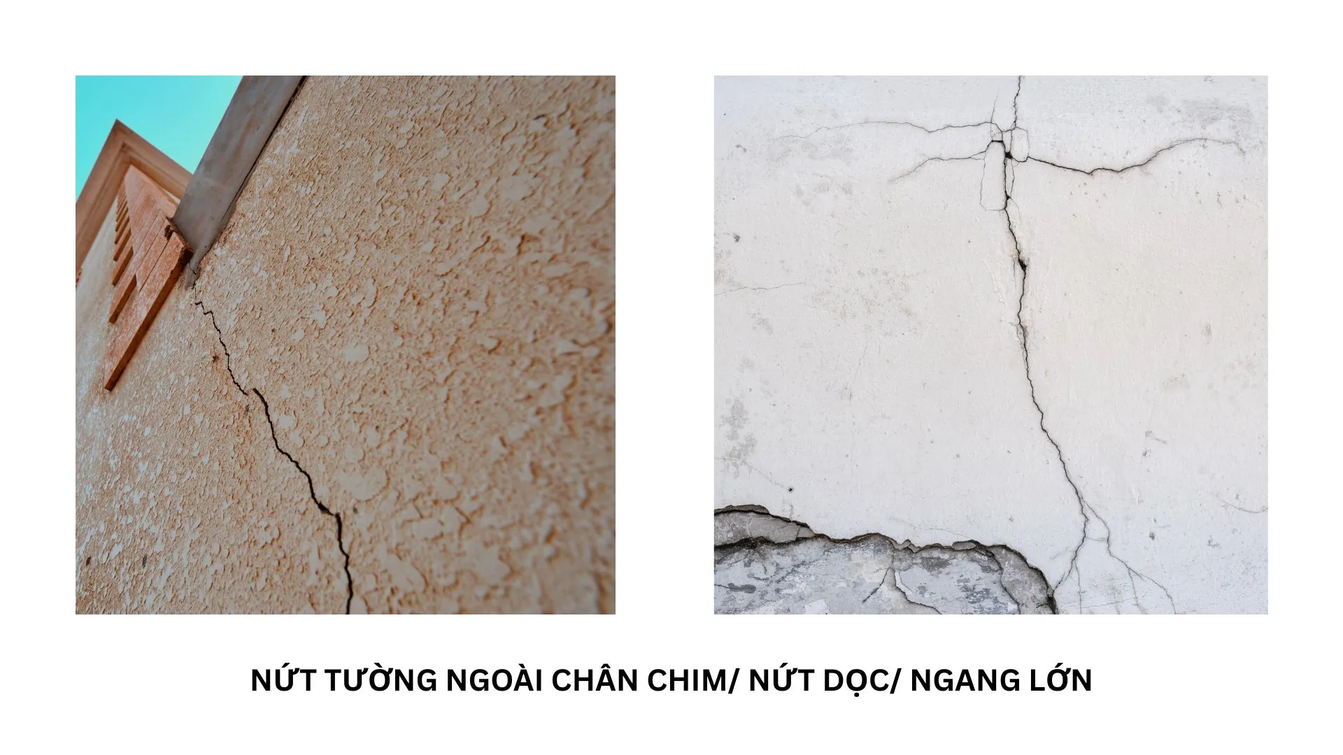 Nứt tường ngoài thì xử lý như nào? Hướng dẫn chi tiết mới nhất 2025 1 Vết nứt tường ngoài hiện trạng thực tế
